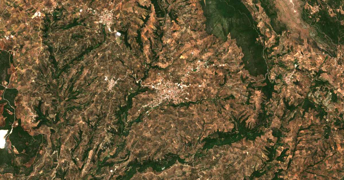 Carte satellite de Chóra