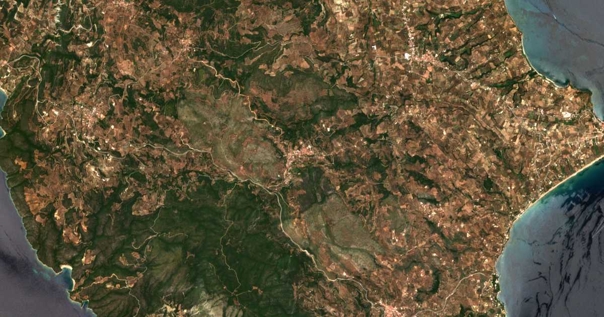 Carte satellite de Chrysokellariá