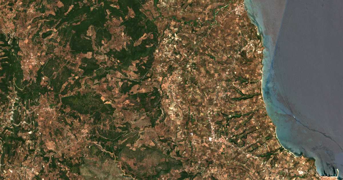 Carte satellite de Falánthi
