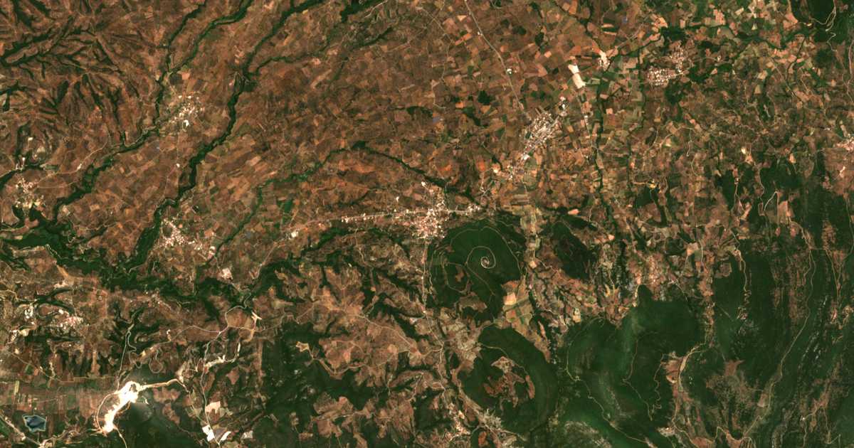 Carte satellite de Chandrinós