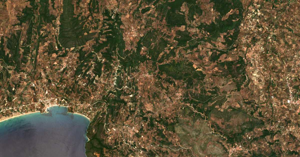 Carte satellite de Kaplánion