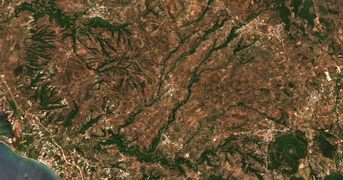 Carte satellite de Koukkounára