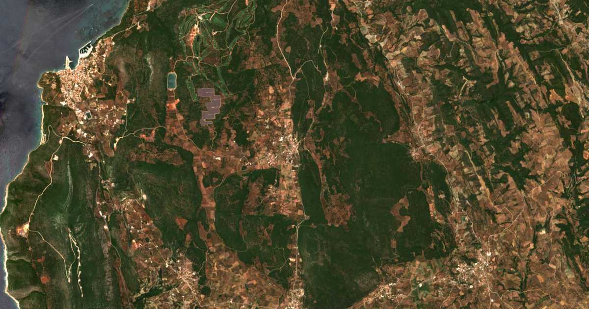 Carte satellite de Kynigós