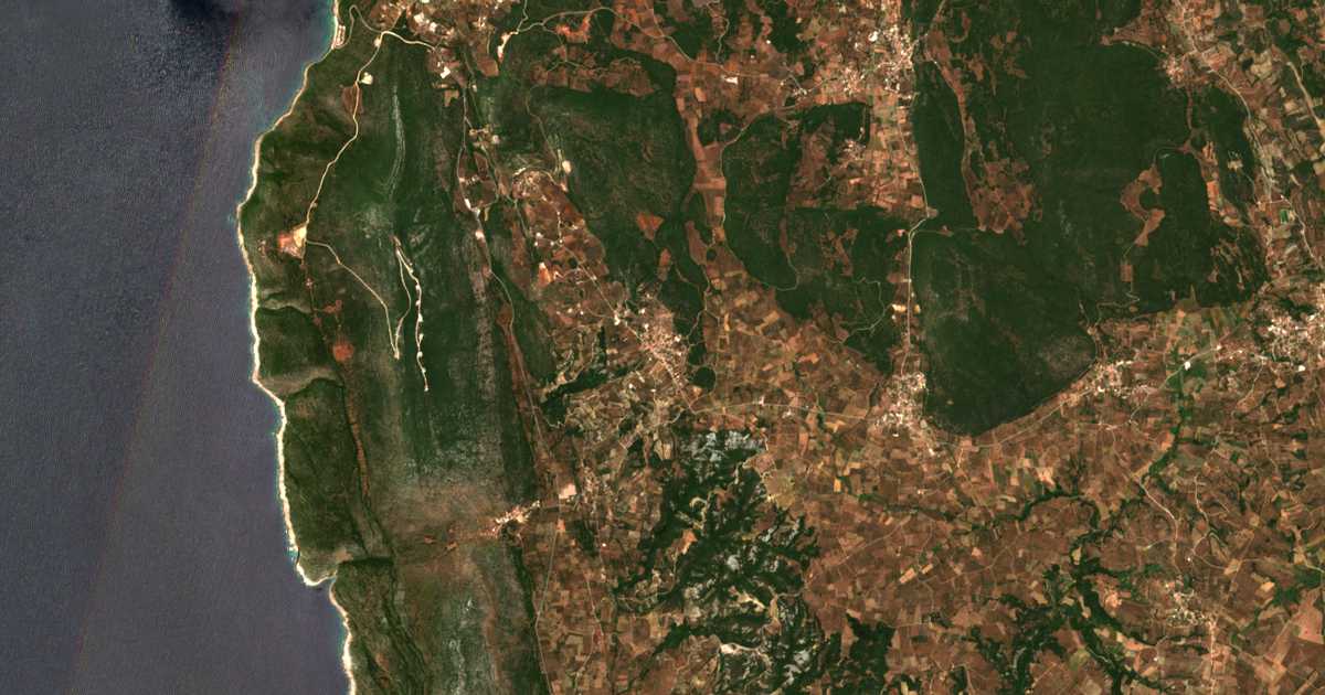 Carte satellite de Mesochórion