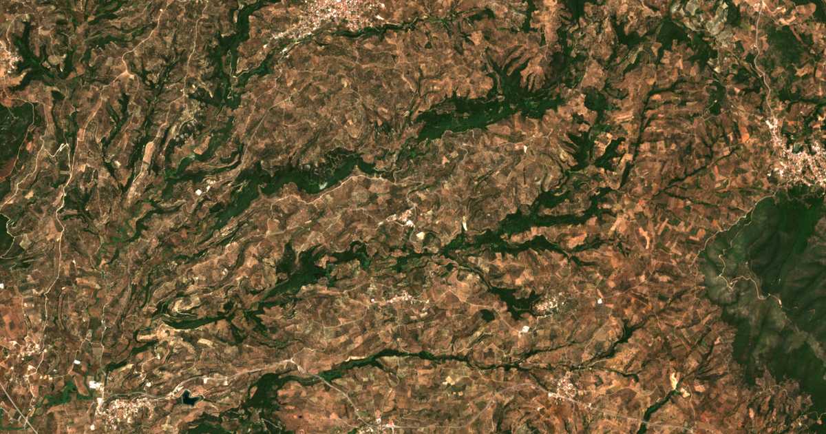Carte satellite de Myrsinochórion