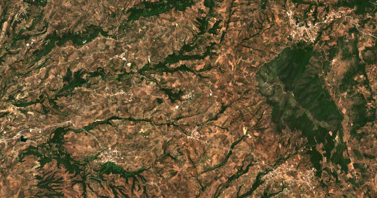Carte satellite de Pappoulia de Messénie