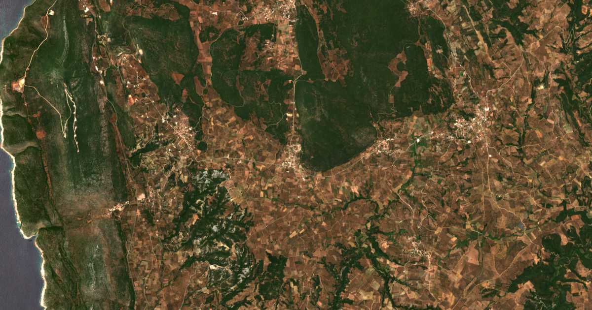 Carte satellite de Pídasos