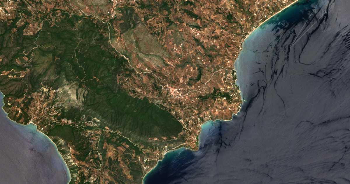 Carte satellite de Vasilítsi