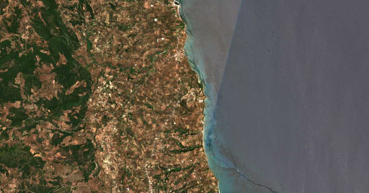 Carte satellite de Vounária