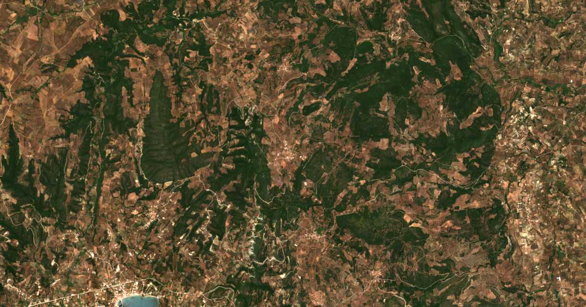 Carte satellite de Zizánion
