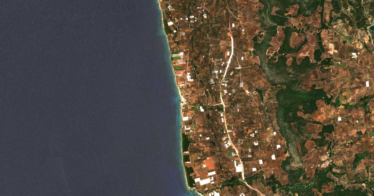 Carte satellite de Agía Kyriakí