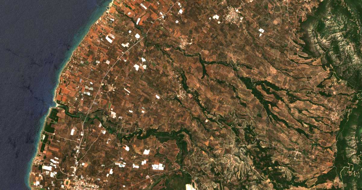 Carte satellite de Chalazónion