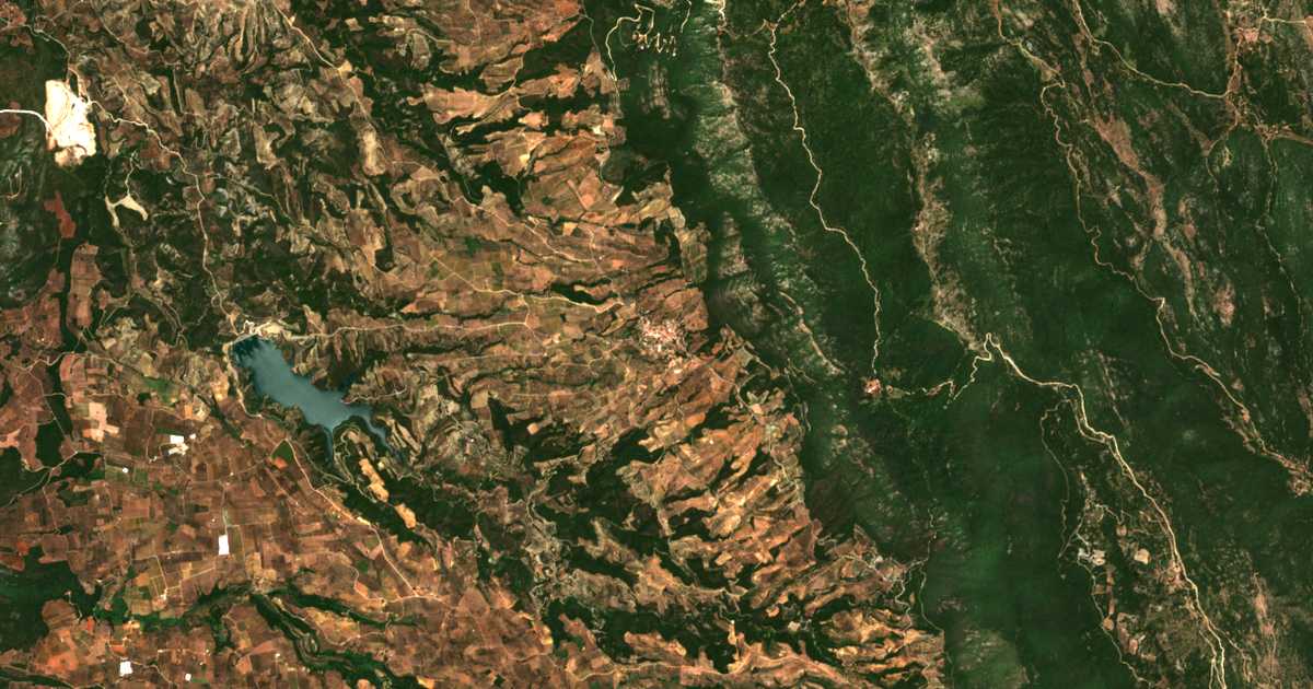 Carte satellite de Christianoúpoli