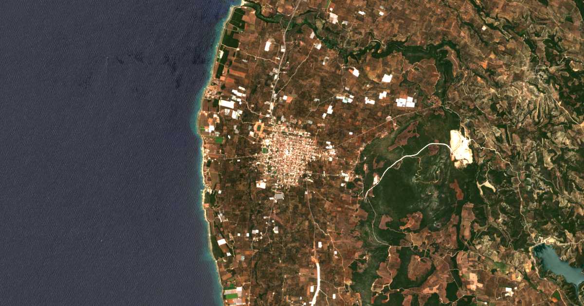 Carte satellite de Filiatrá