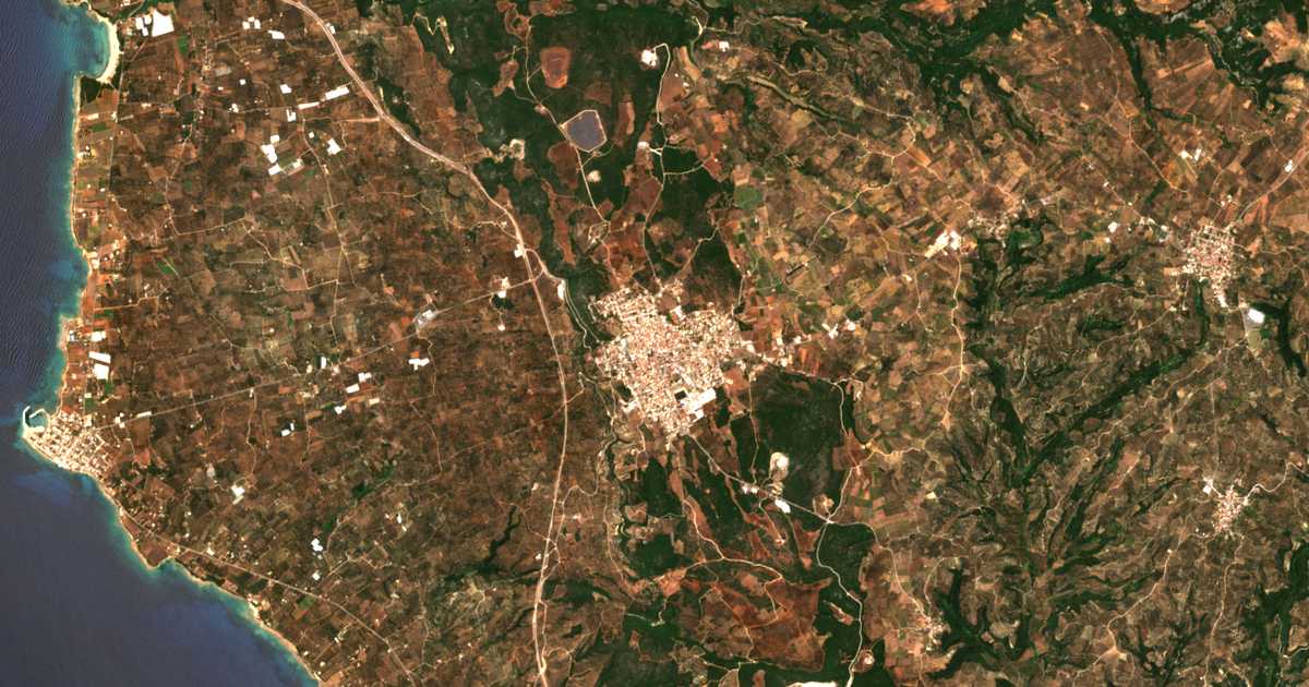Carte satellite de Gargaliáni