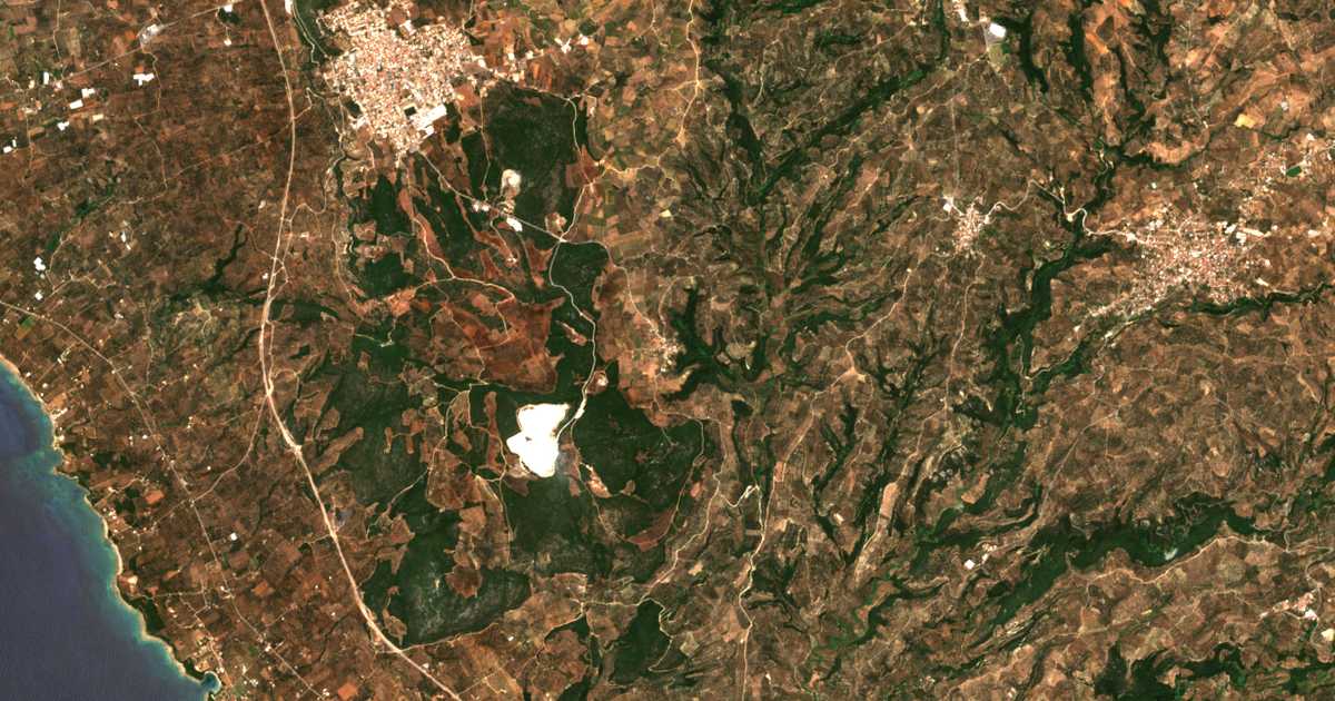 Carte satellite de Léfki