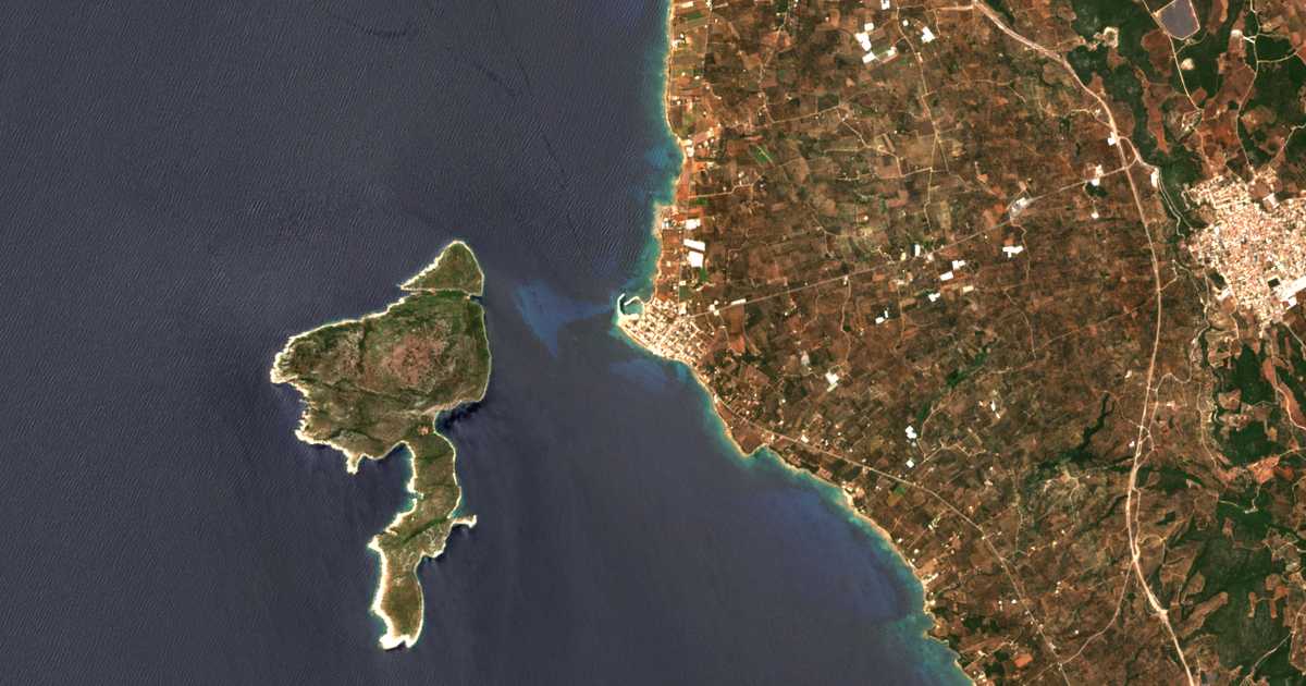 Carte satellite de Marathópoli
