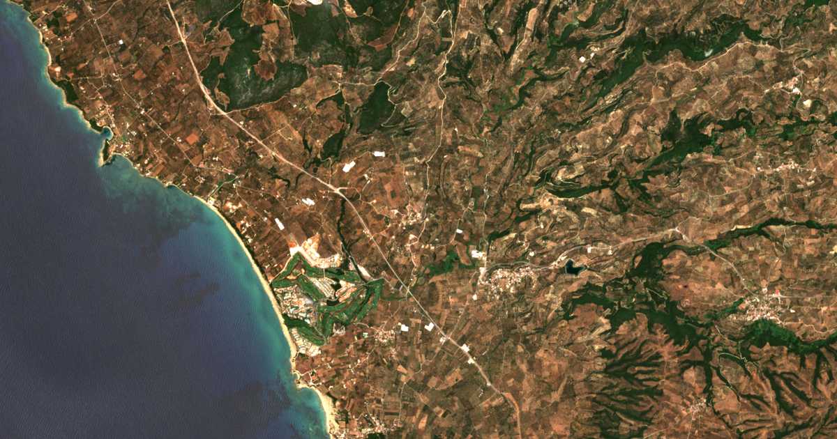 Carte satellite de Tragána