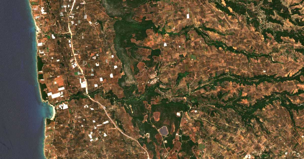 Carte satellite de Válta
