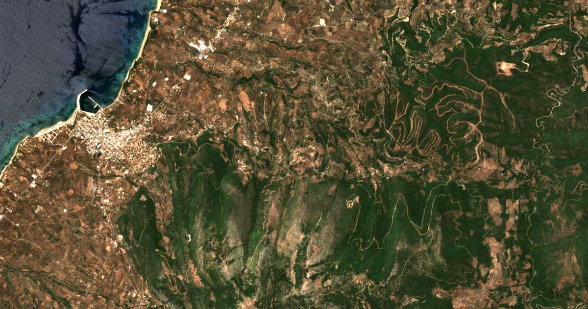 Carte satellite de Vrýsai