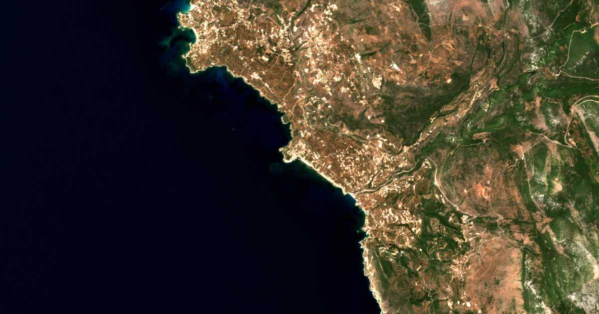 Carte satellite de Ágios Nikólaos