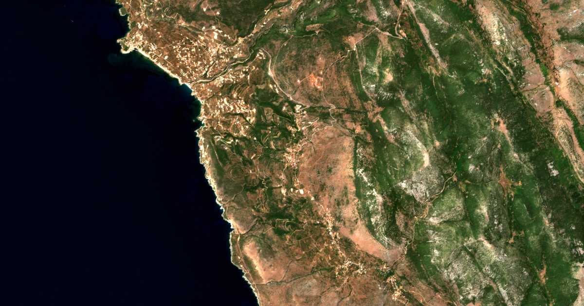 Carte satellite de Plátsa