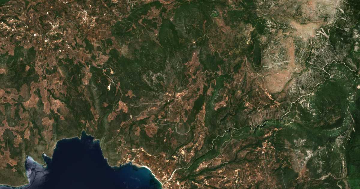 Carte satellite de Prossílio