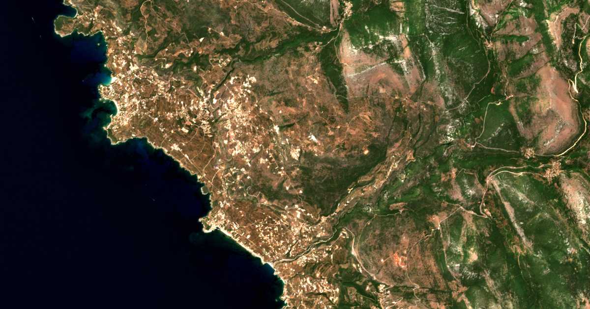 Carte satellite de Pýrgos