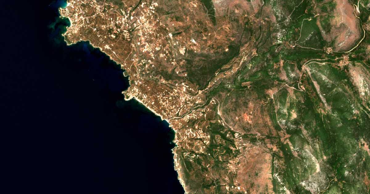 Carte satellite de Rínglia