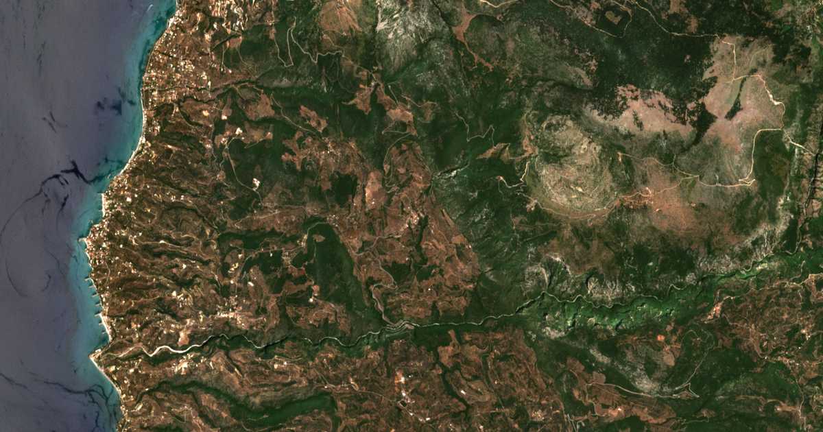 Carte satellite de Sotiriánika