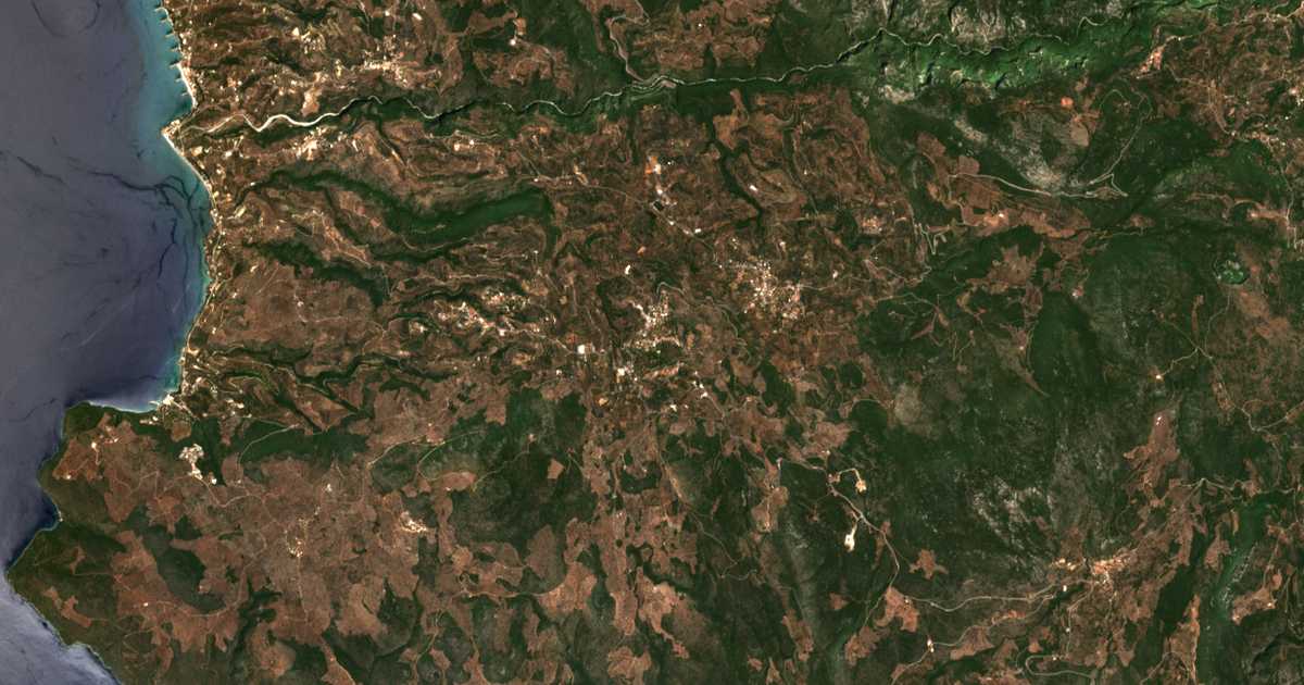 Carte satellite de Stavropígi