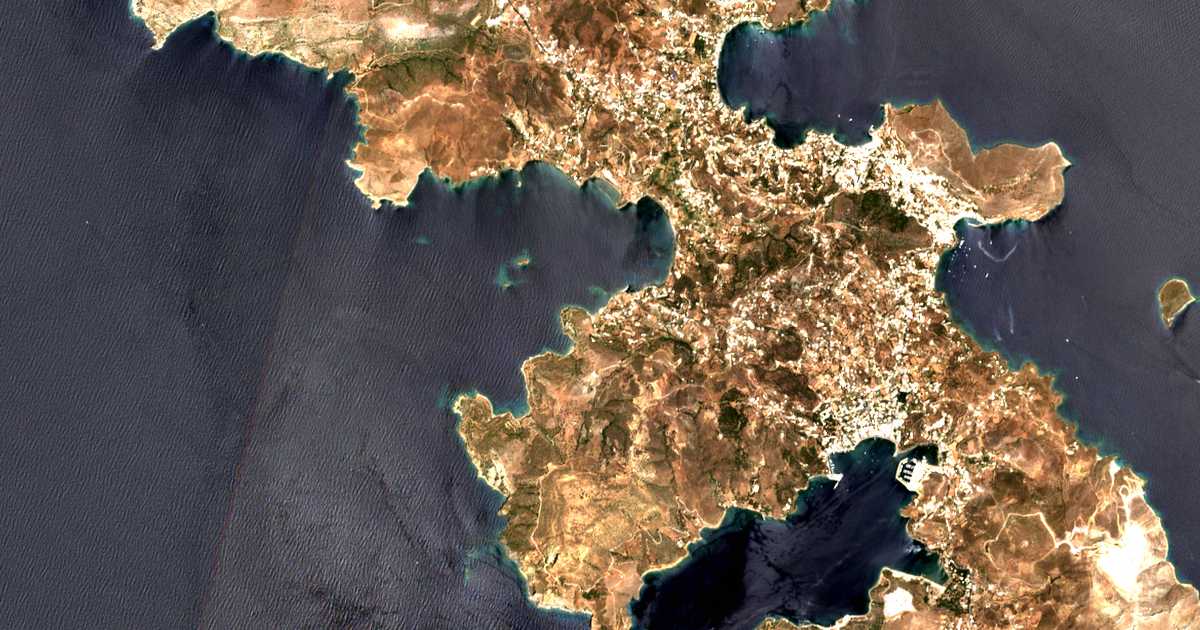 Carte satellite de Drymónas