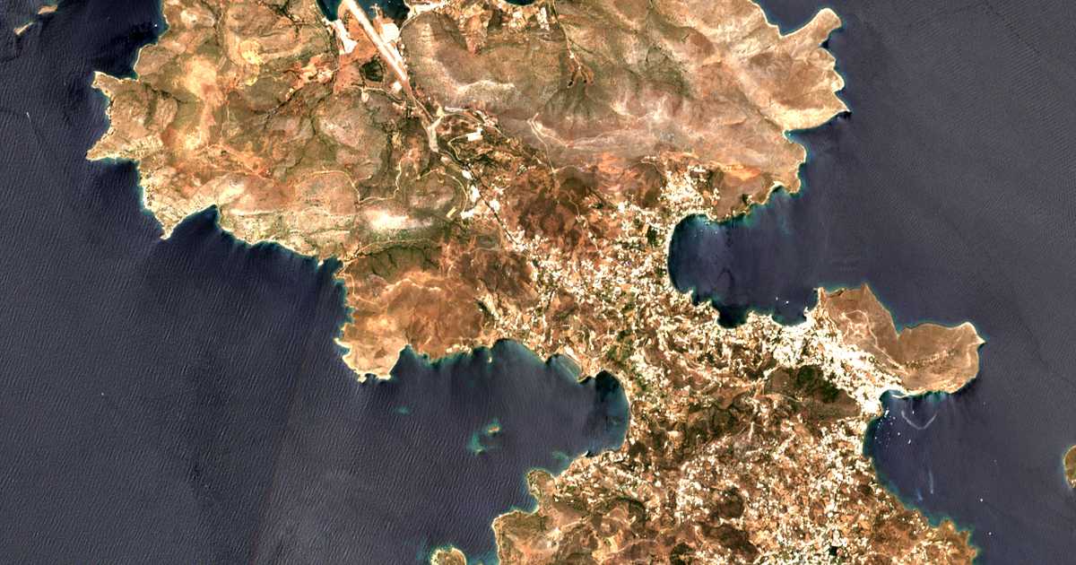 Carte satellite de Kókkali