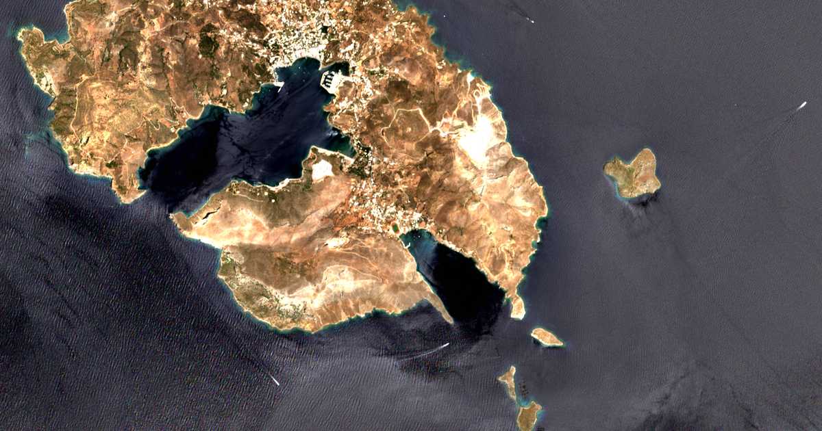 Carte satellite de Xirókambos