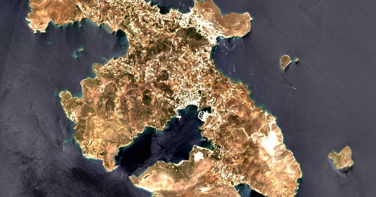 Carte satellite de Lakkí