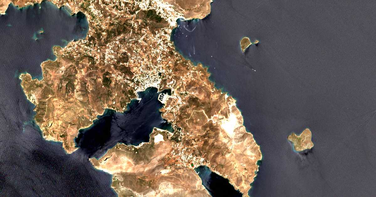 Carte satellite de Teménia
