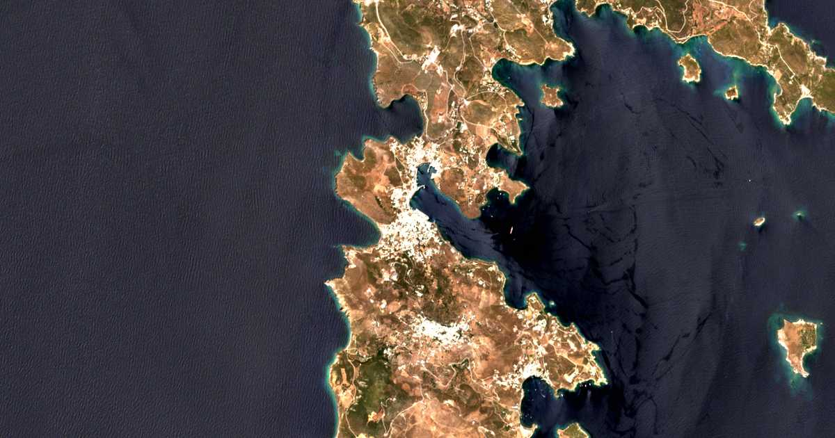 Carte satellite de Skala