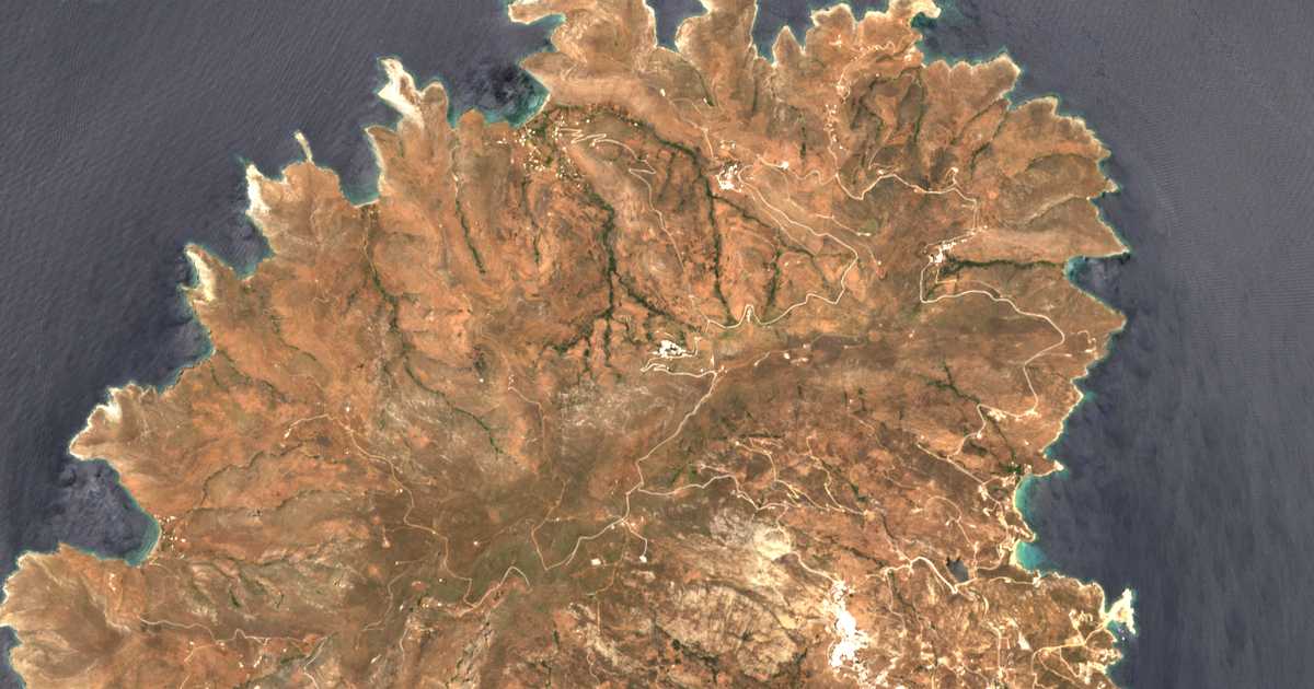 Carte satellite de Panagía