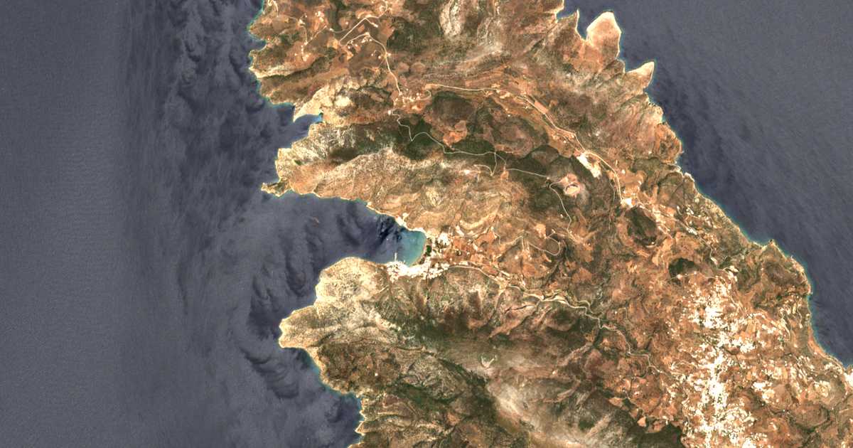 Carte satellite de Agía Marína