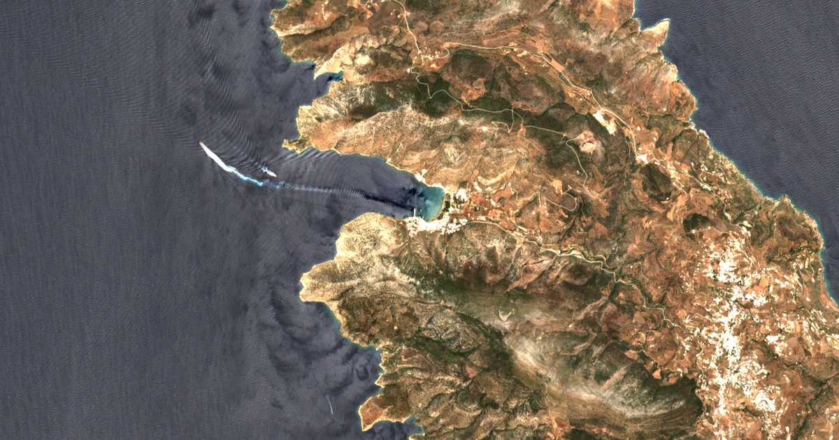 Carte satellite de Kamares (Sifnos)