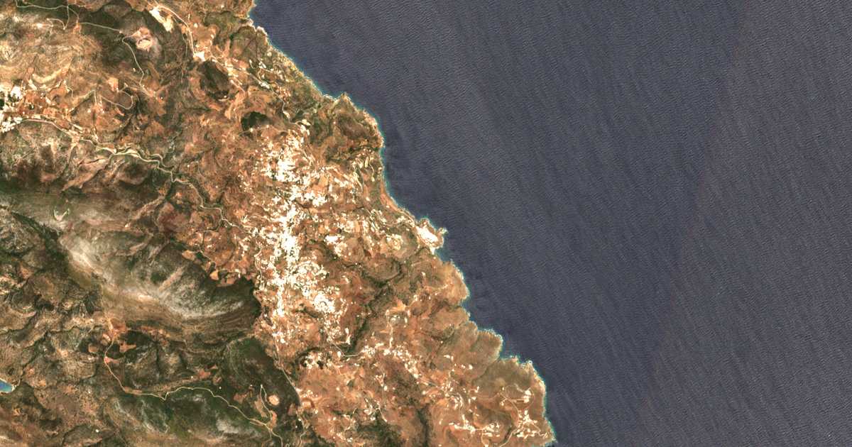 Carte satellite de Kástro