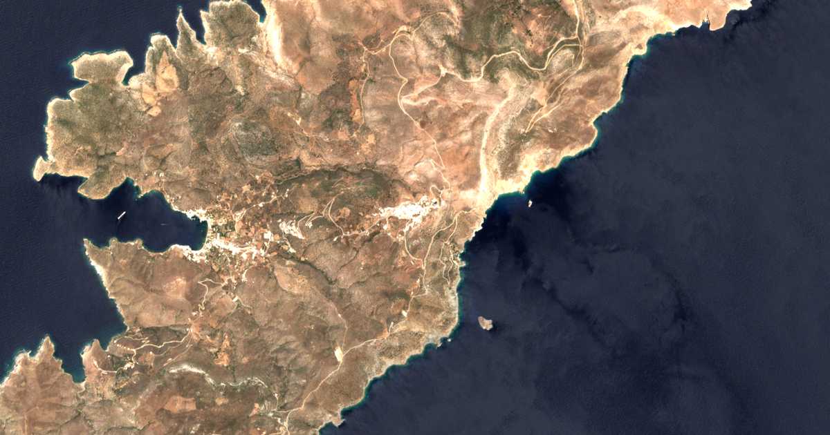 Carte satellite de Chóra