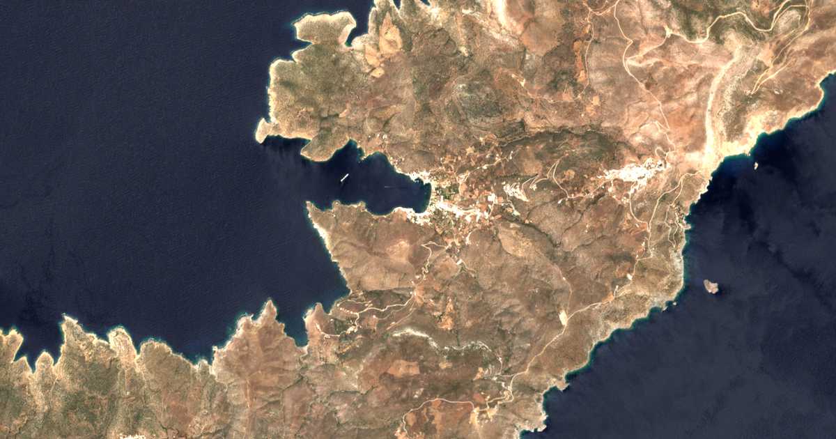 Carte satellite de Katápola