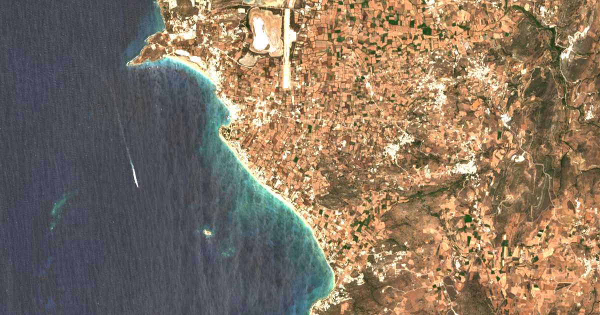 Carte satellite de Ágioi Pántes