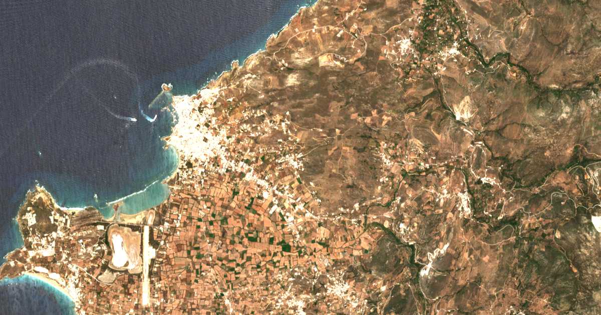 Carte satellite de Agkídia