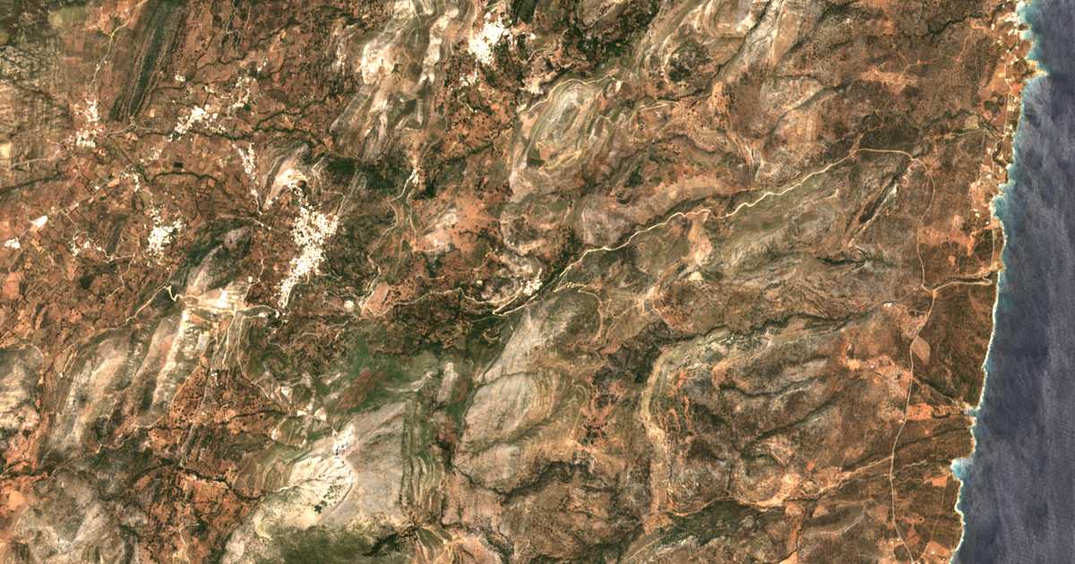 Carte satellite de Danakós
