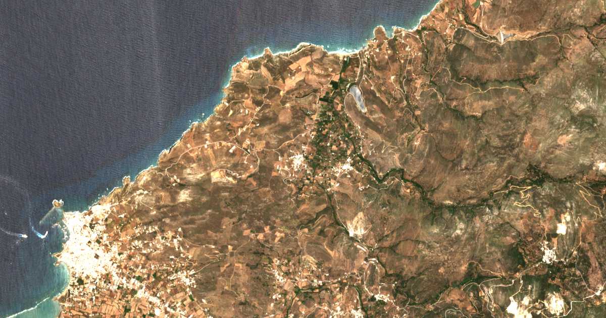 Carte satellite de Galíni