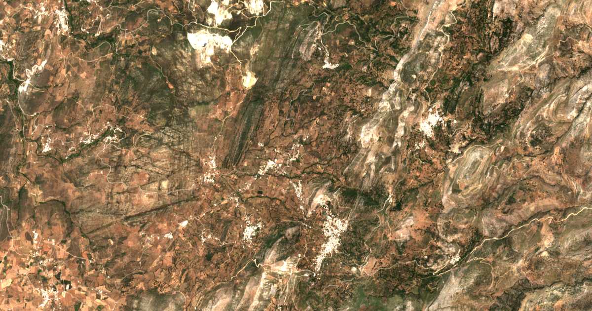 Carte satellite de Chalkeíon