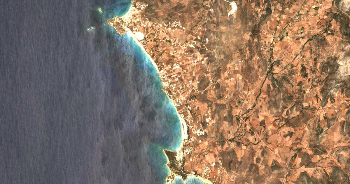 Carte satellite de Kastráki