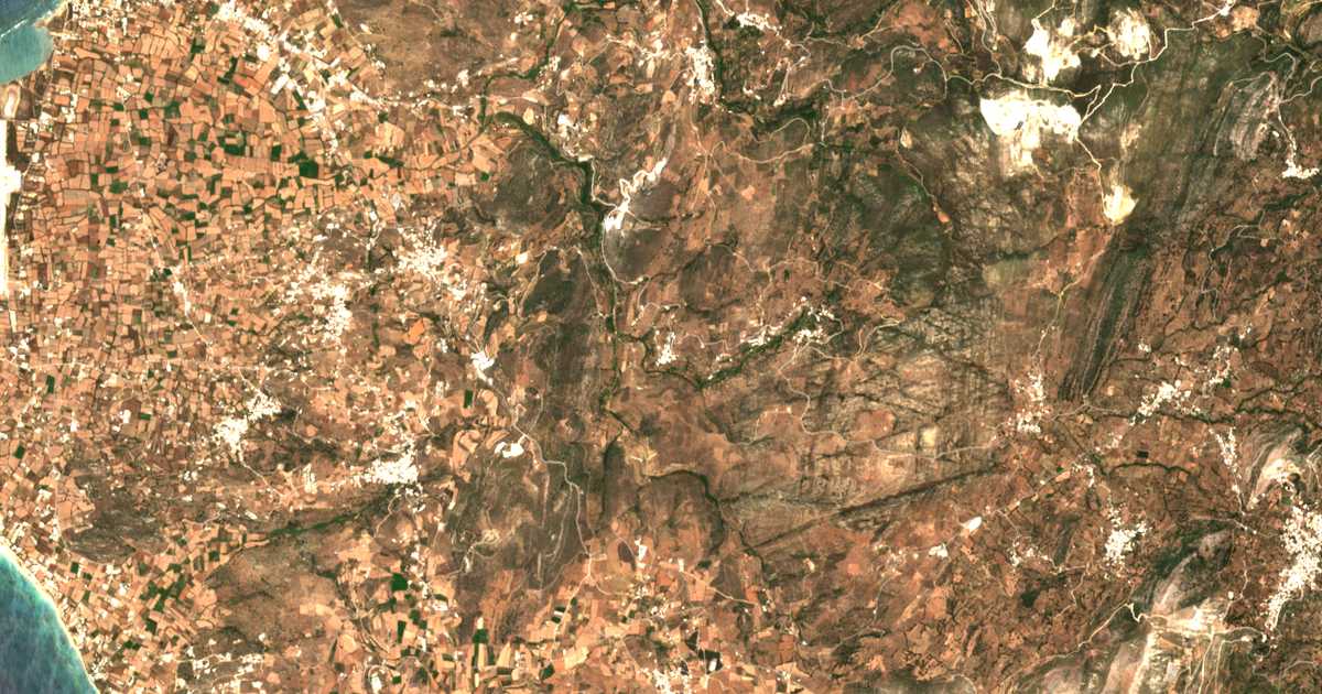 Carte satellite de Káto Potamiá